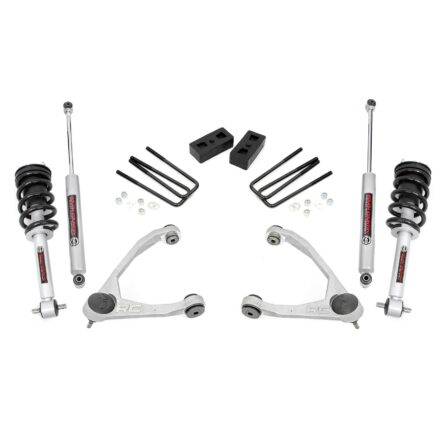 Rough Country 3.5 Inch Lift Kit - Cast Steel - N3 Strut - Chevy/GMC 1500 (07-13)