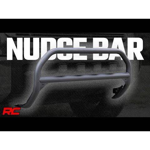 Rough Country Nudge Bar - 20 Inch BLK DRL Single Row LED - Toyota Tundra (07-21)