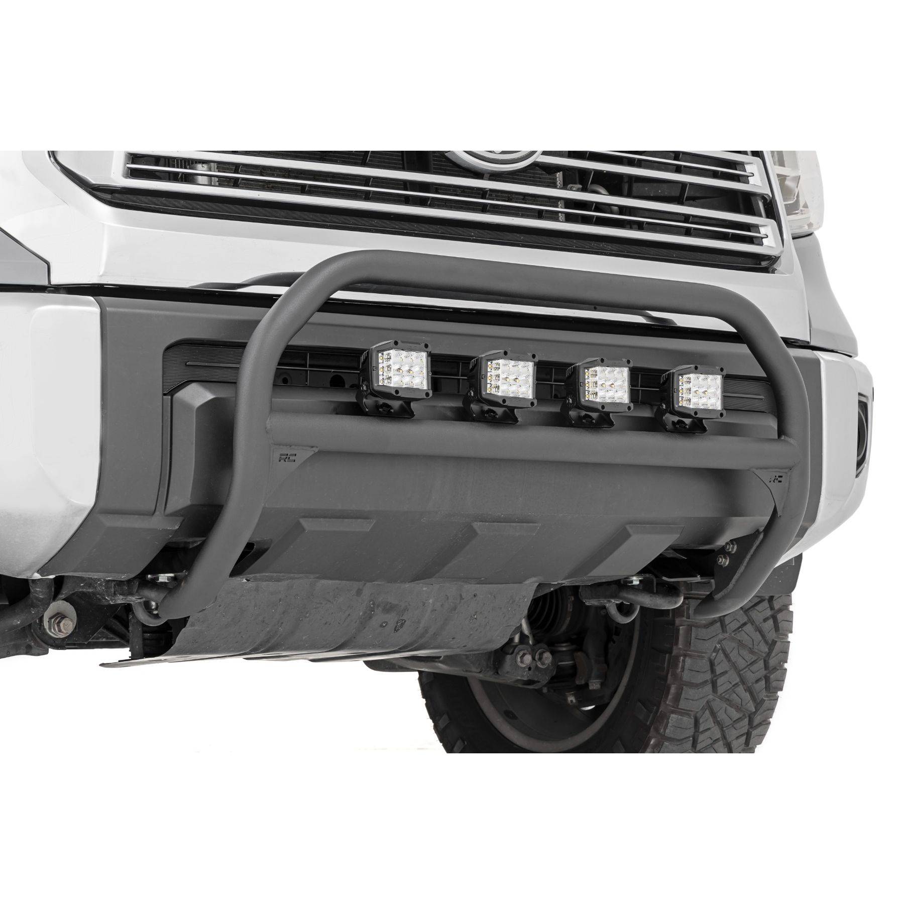 Rough Country Nudge Bar - 20 Inch BLK DRL Single Row LED - Toyota Tundra (07-21)