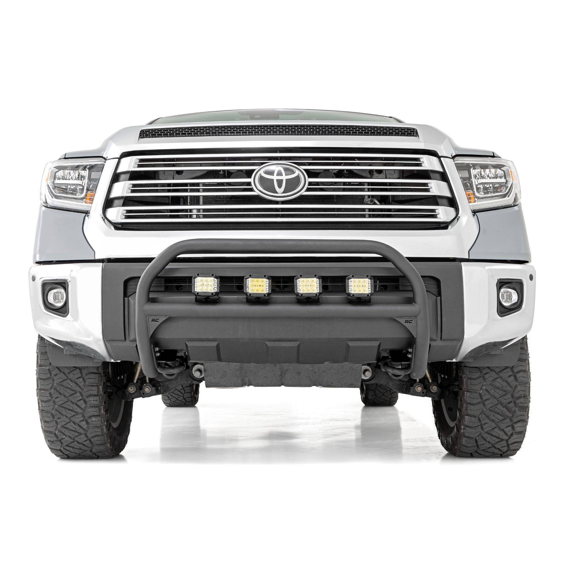 Rough Country Nudge Bar - 20 Inch BLK DRL Single Row LED - Toyota Tundra (07-21)