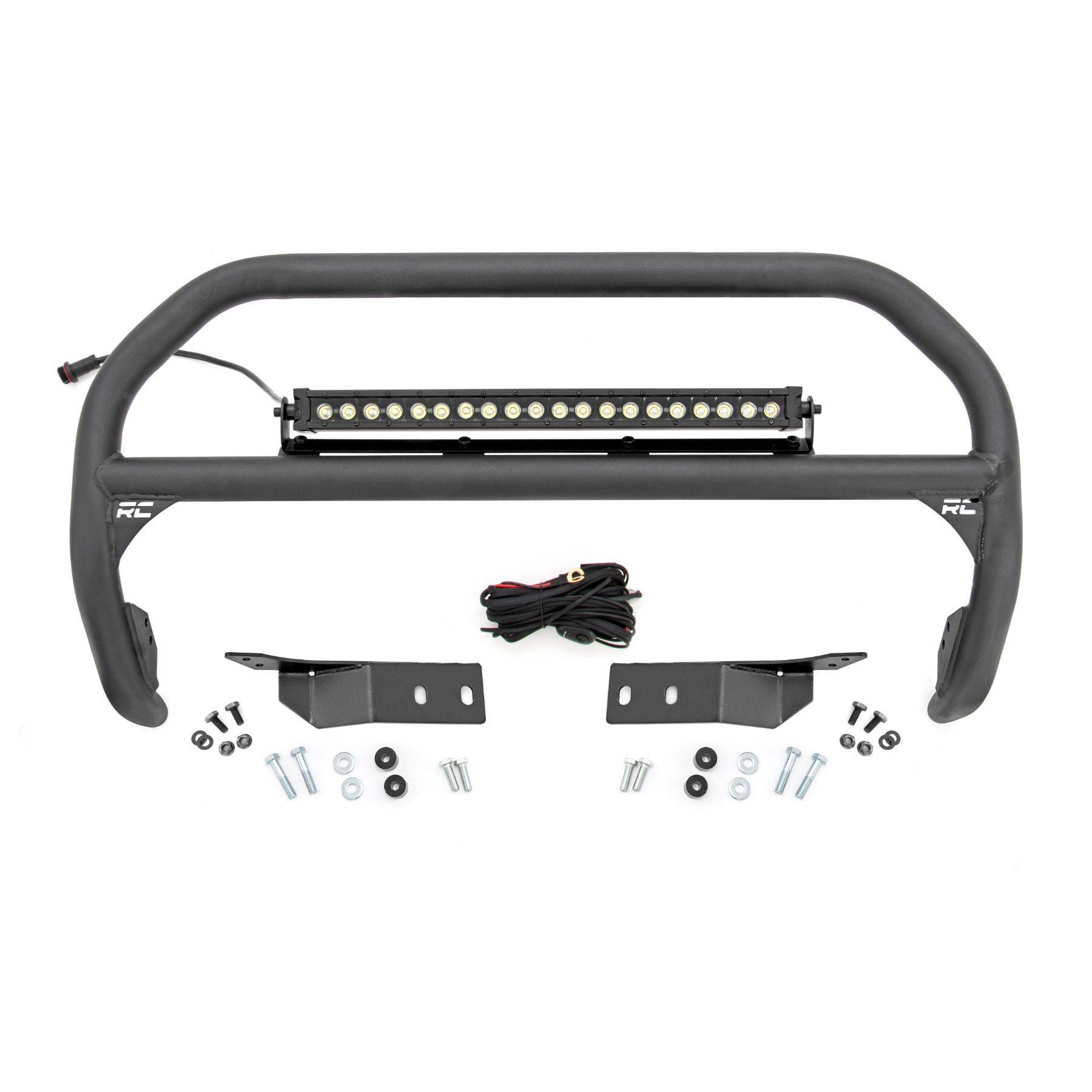 Rough Country Nudge Bar - 20 Inch Black Single Row LED - Toyota Tundra (07-21)