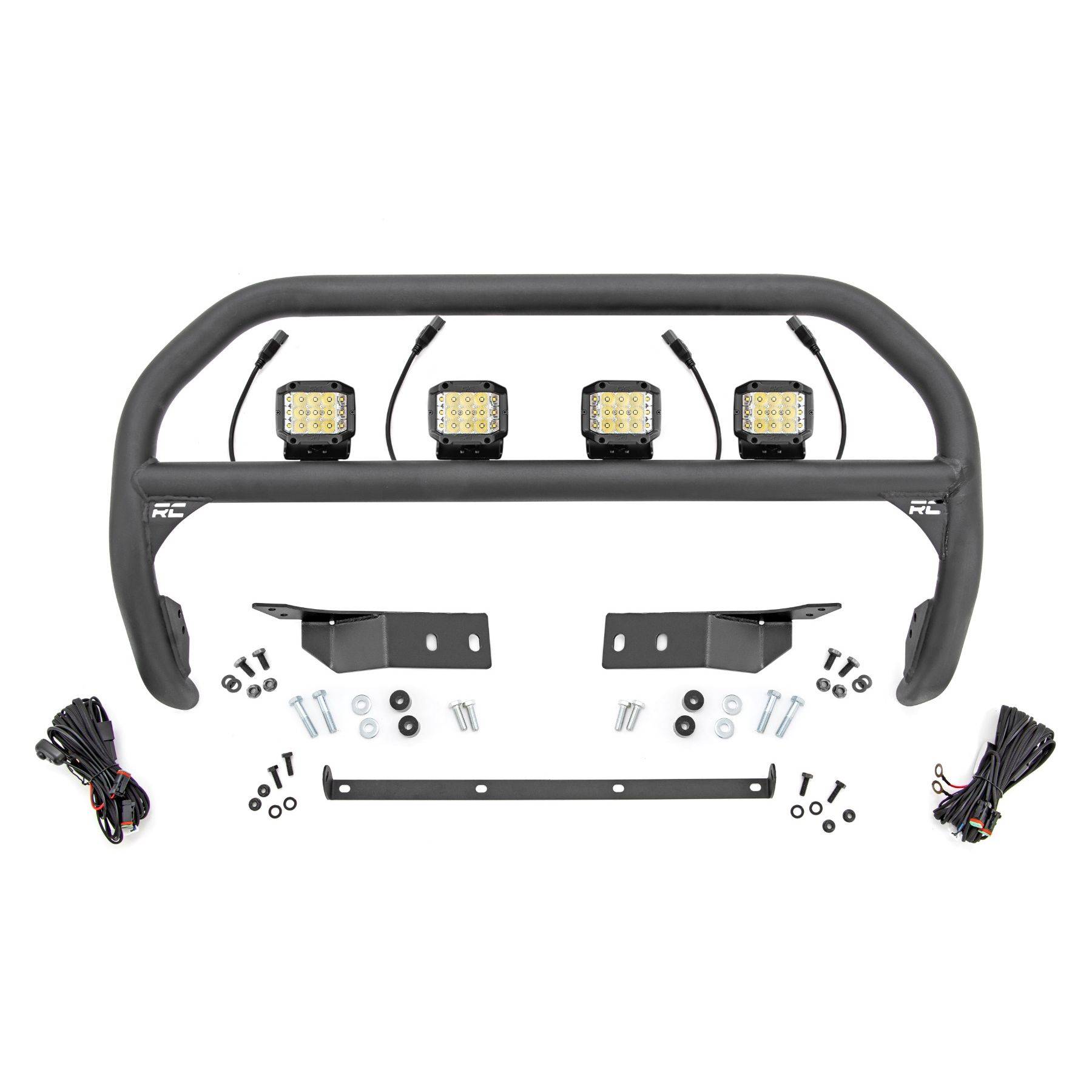 Rough Country Nudge Bar - 3 Inch Wide Angle Led (x4) - Toyota Tundra (07-21)