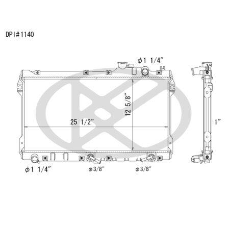 Koyorad A1140 Radiator