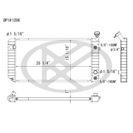 Koyorad A1206 Radiator