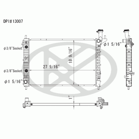 Koyorad A13007 Radiator