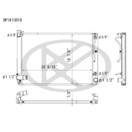 Koyorad A13019 Radiator