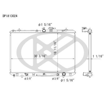 Koyorad A13024 Radiator