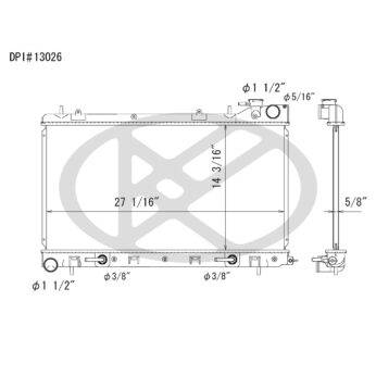 Koyorad A13026 Radiator
