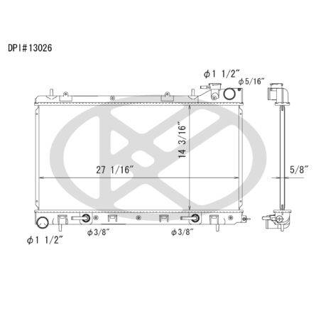 Koyorad A13026 Radiator