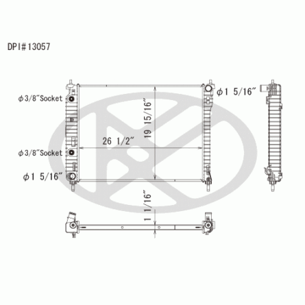 Koyorad A13057 Radiator