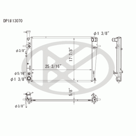 Koyorad A13070 Radiator