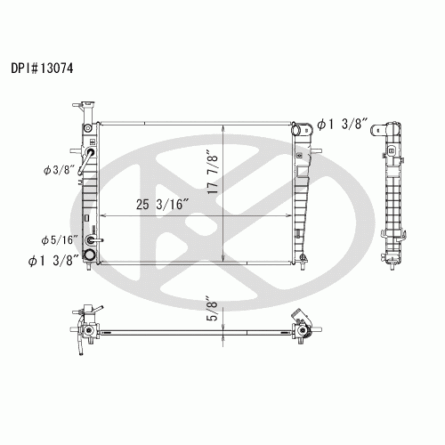 Koyorad A13074 Radiator