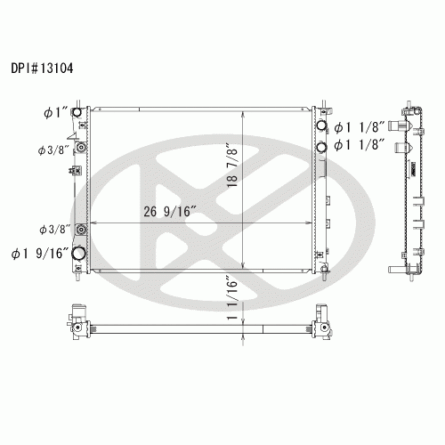 Koyorad A13104 Radiator