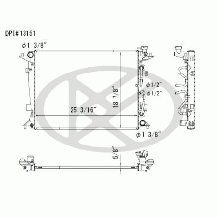 Koyorad A13151 Radiator