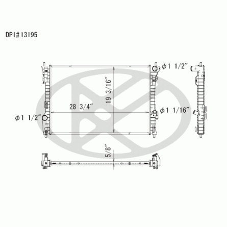 Koyorad A13195 Radiator