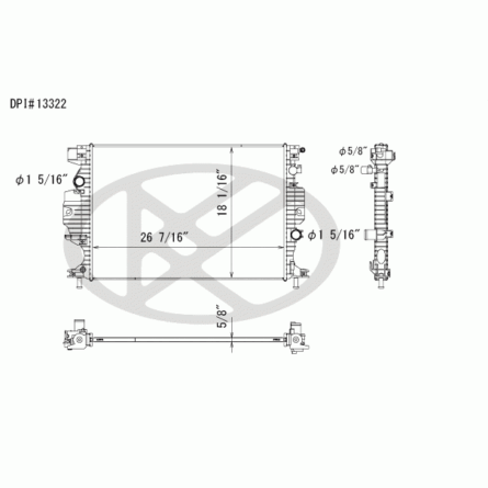 Koyorad A13322 Radiator