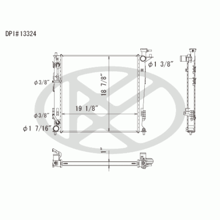 Koyorad A13324 Radiator