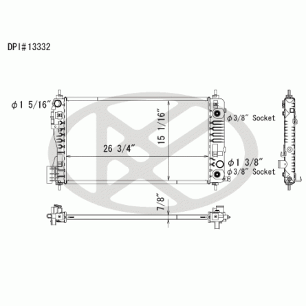 Koyorad A13332 Radiator