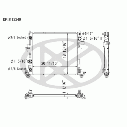 Koyorad A13349 Radiator