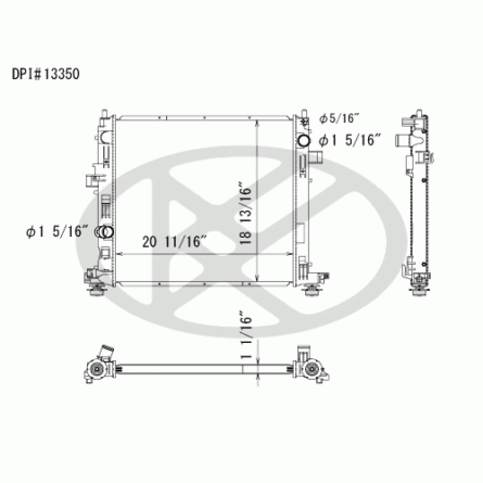 Koyorad A13350 Radiator