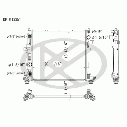 Koyorad A13351 Radiator