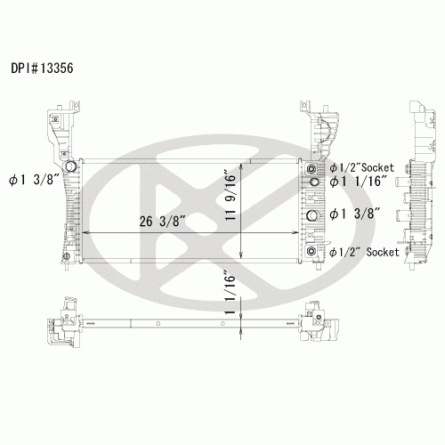 Koyorad A13356 Radiator