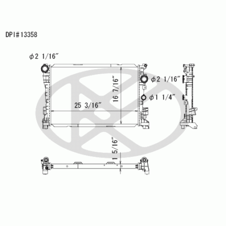 Koyorad A13358 Radiator