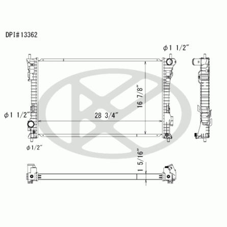 Koyorad A13362 Radiator