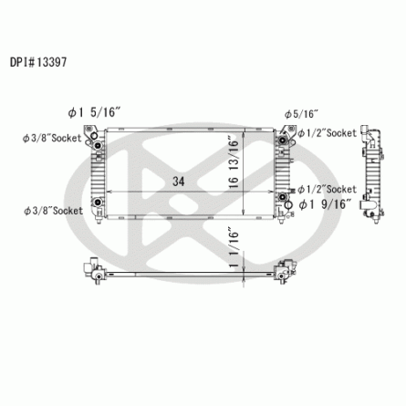 Koyorad A13397 Radiator