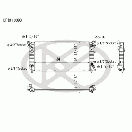 Koyorad A13398 Radiator