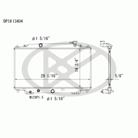 Koyorad A13404 Radiator