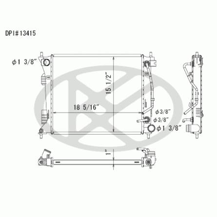 Koyorad A13415 Radiator