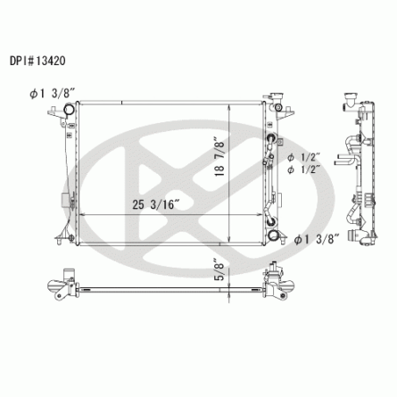 Koyorad A13420 Radiator