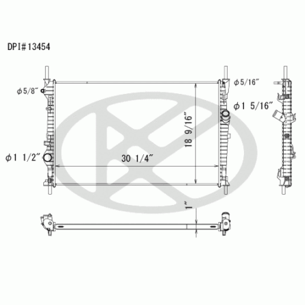 Koyorad A13454 Radiator