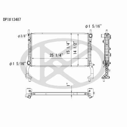 Koyorad A13487 Radiator