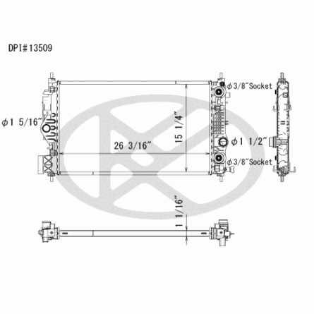 Koyorad A13509 Radiator