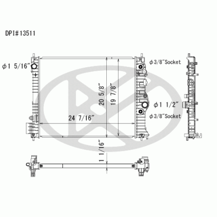 Koyorad A13511 Radiator