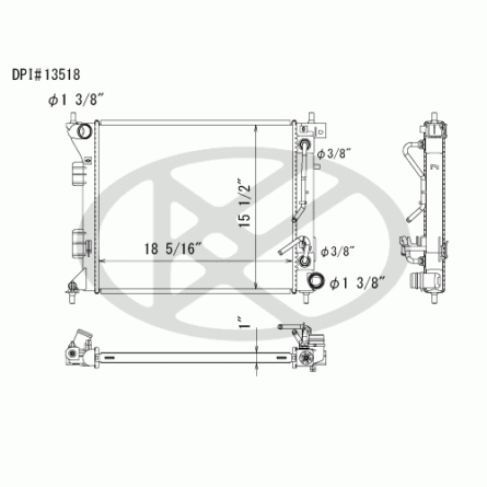 Koyorad A13518 Radiator