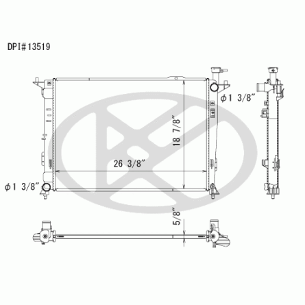 Koyorad A13519 Radiator