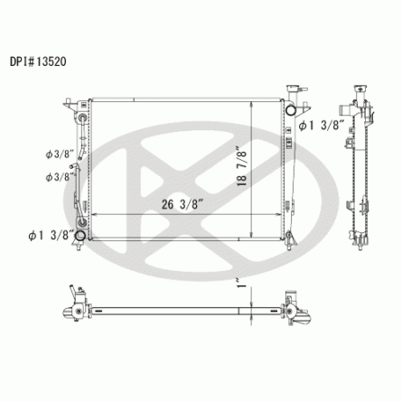 Koyorad A13520 Radiator