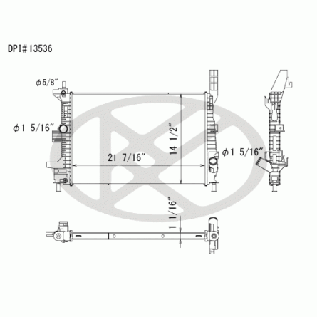 Koyorad A13536 Radiator