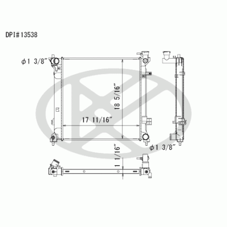 Koyorad A13538 Radiator