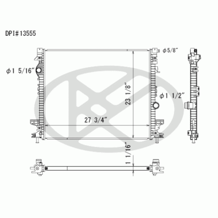 Koyorad A13555 Radiator