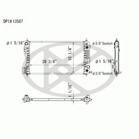 Koyorad A13587 Radiator