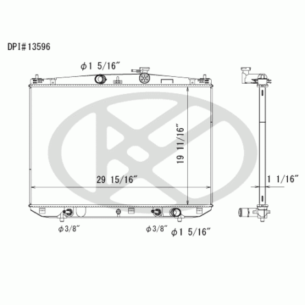 Koyorad A13596 Radiator