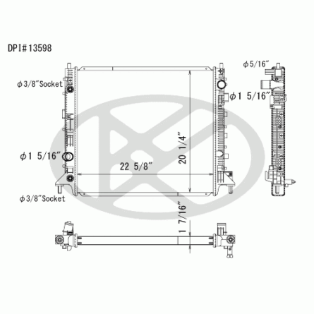 Koyorad A13598 Radiator