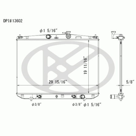 Koyorad A13602 Radiator