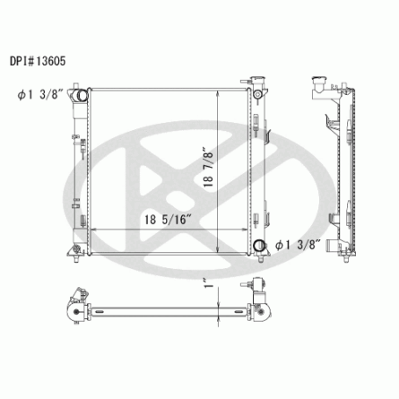 Koyorad A13605 Radiator