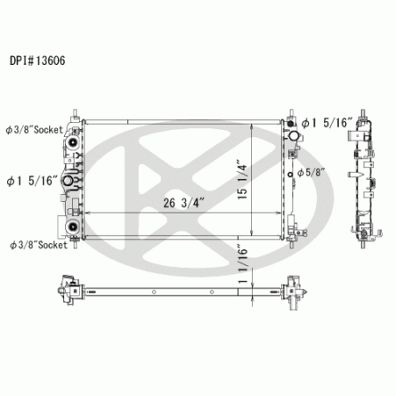 Koyorad A13606 Radiator