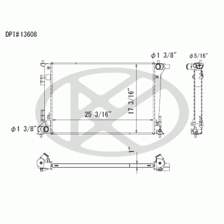 Koyorad A13608 Radiator